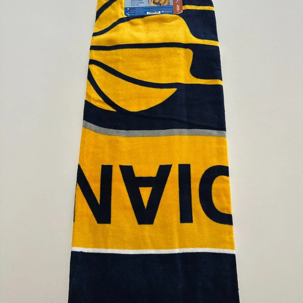 NBA Indiana Pacers Beach Towel Official Licensed Logo 30” X 60” Brand New 2015